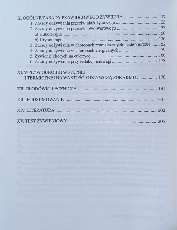 Janusz Pić Trójkąt zdrowia - spis tresci