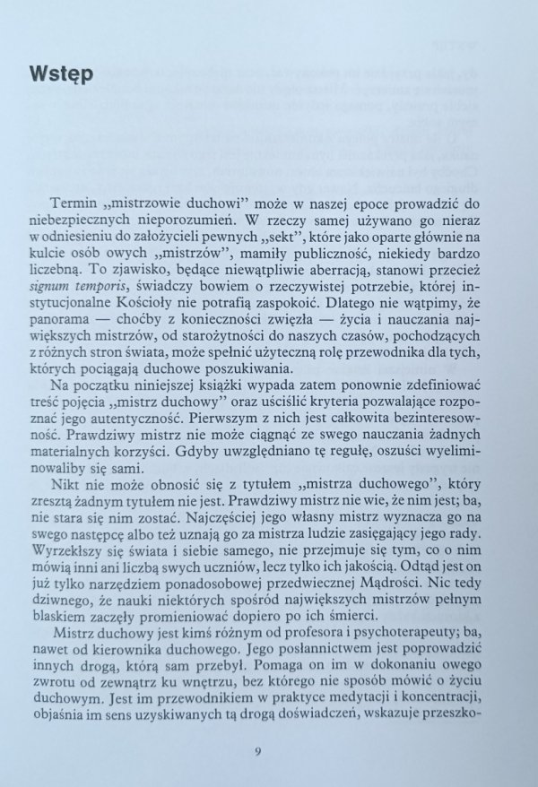 Jacques Brosse Mistrzowie duchowi