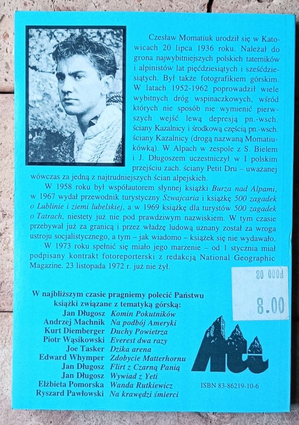 Czesław Momatiuk  500 zagadek o Tatrach - okładka