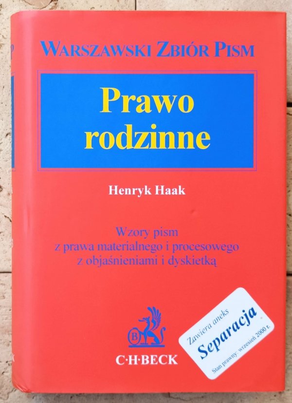 Henryk Haak • Warszawski Zbiór Pism tom 3. Prawo rodzinne