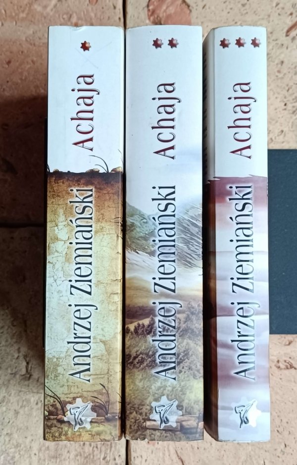 Andrzej Ziemiański • Achaja [komplet 3 tomów] - okładka