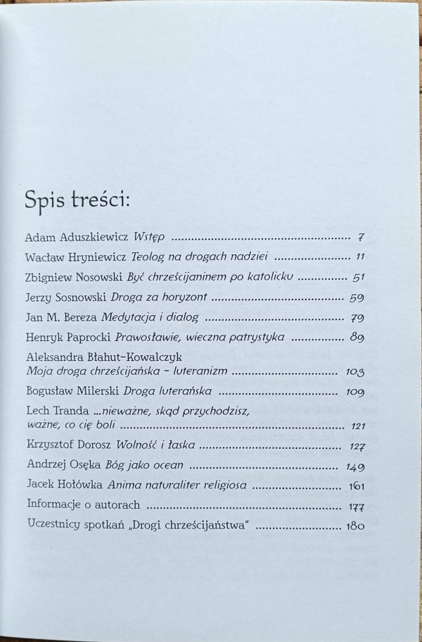Drogi chrześcijaństwa - antologia | wiara i agnostycyzm