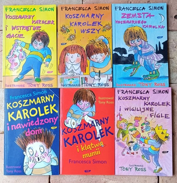 Francesca Simon - Koszmarny Karolek x6 - okładka