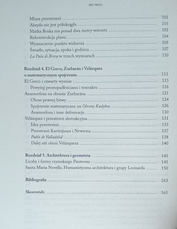 Francisco Martín Casalderry Złudzenie zmysłów. Sztuka w oczach matematyki - spis treści