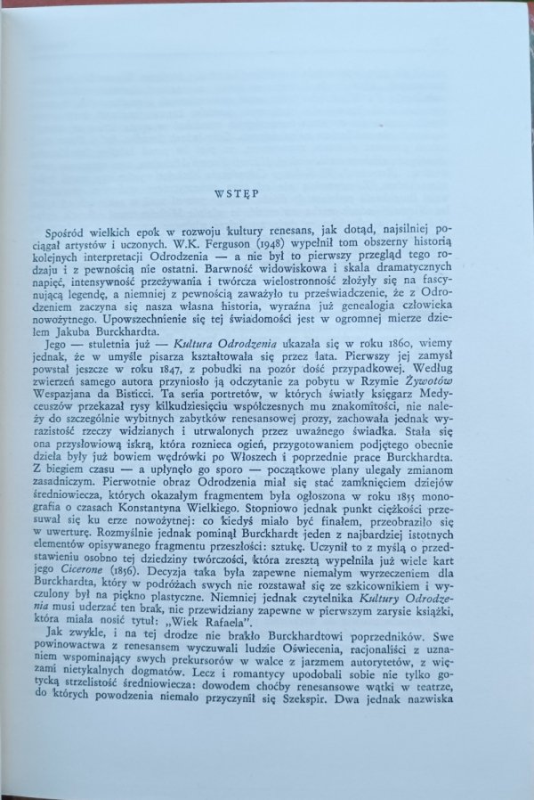 Jakub Burckhardt Kultura Odrodzenia we Włoszech 