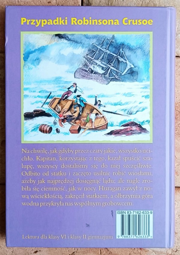 Daniel Defoe Przypadki Robinsona Crusoe - okładka