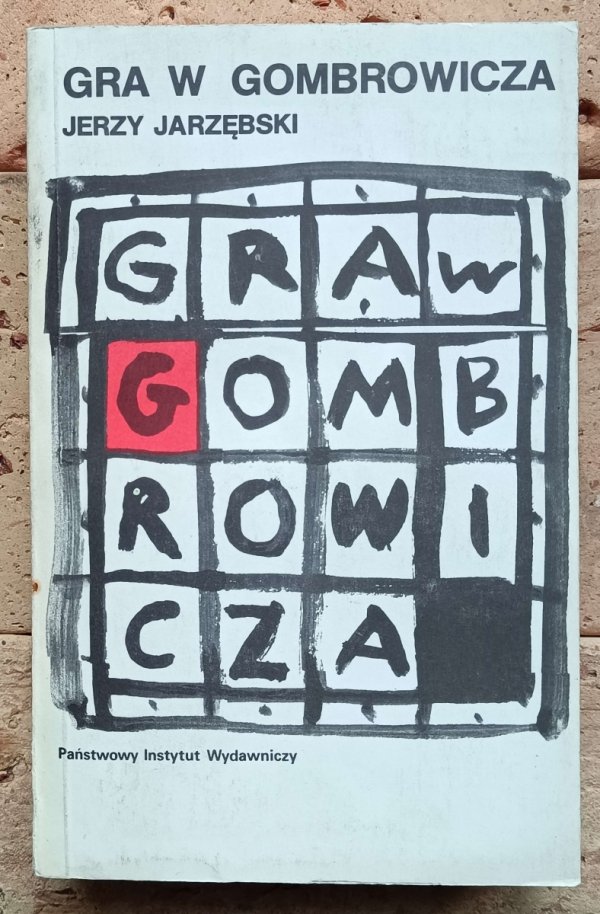 Jerzy Jarzębski - Gra w Gombrowicza - okładka