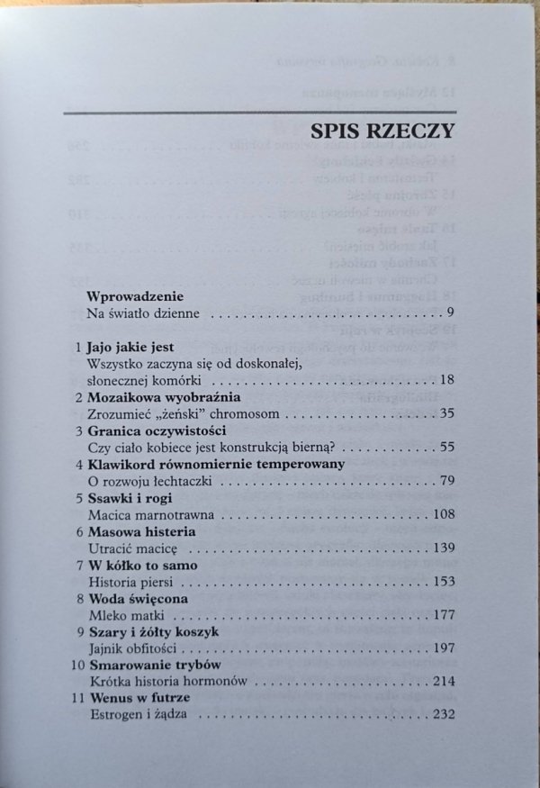 Natalie Angier • Kobieta - Geografia intymna - spis treści