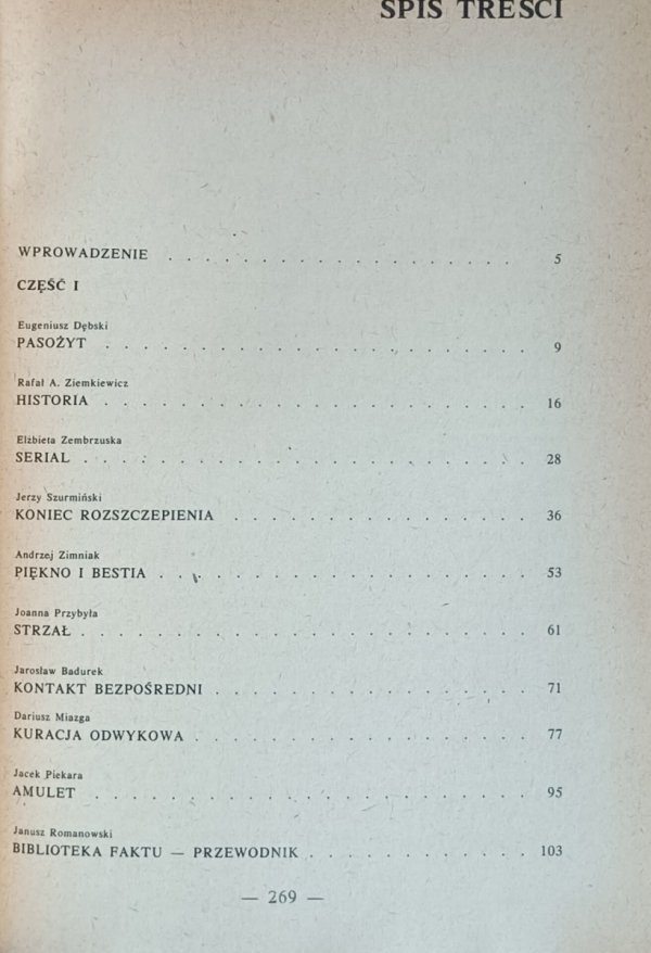 Rok 1984 - Antologia współczesnej SF | Piekara Kres Ziemkiewicz  -spis treści