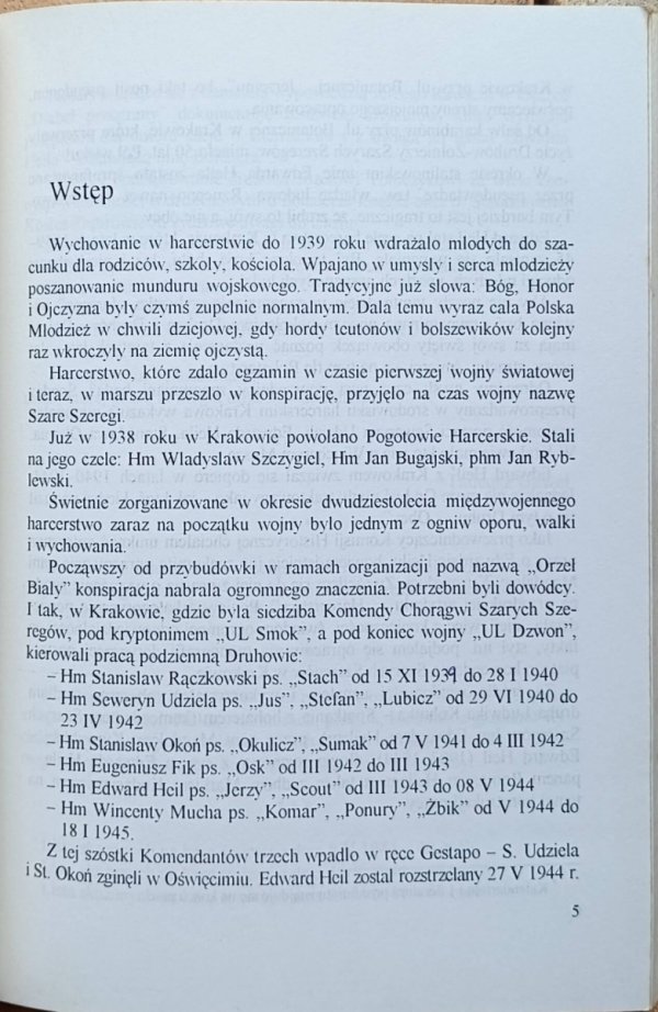 Hm Tadeusz Gaweł Edward Heil pseudonim 'Jerzy'. Komendant Szarych Szeregów w Krakowie - okładka