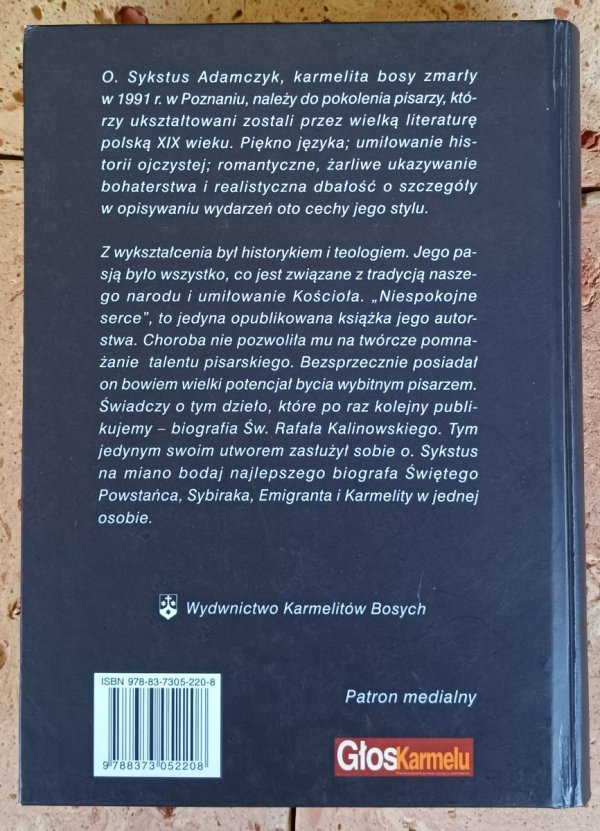 Sykstus Adamczyk - Niespokojne serce - okładka