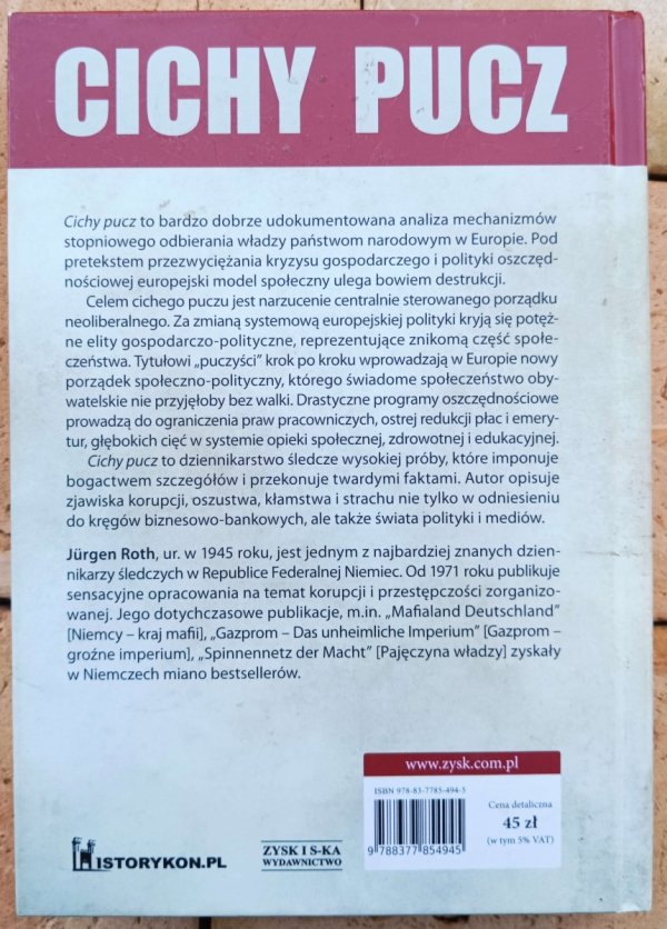 Jurgen Roth Cichy pucz - okladka