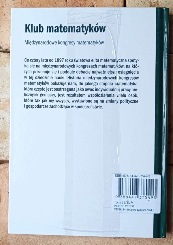 Guillermo  Curbera Klub matematyków. Międzynarodowe kongresy matematyków - okładka