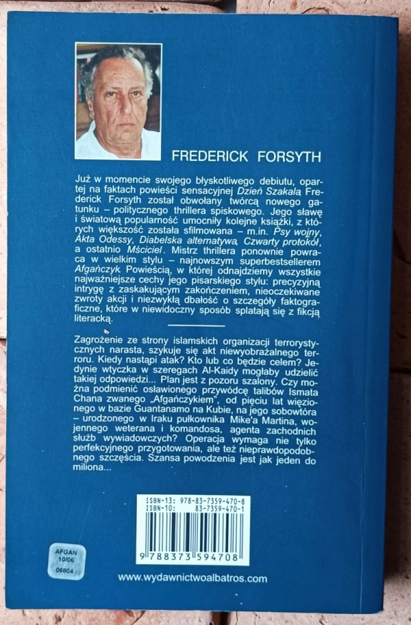 Frederick Forsyth Afgańczyk - okladka