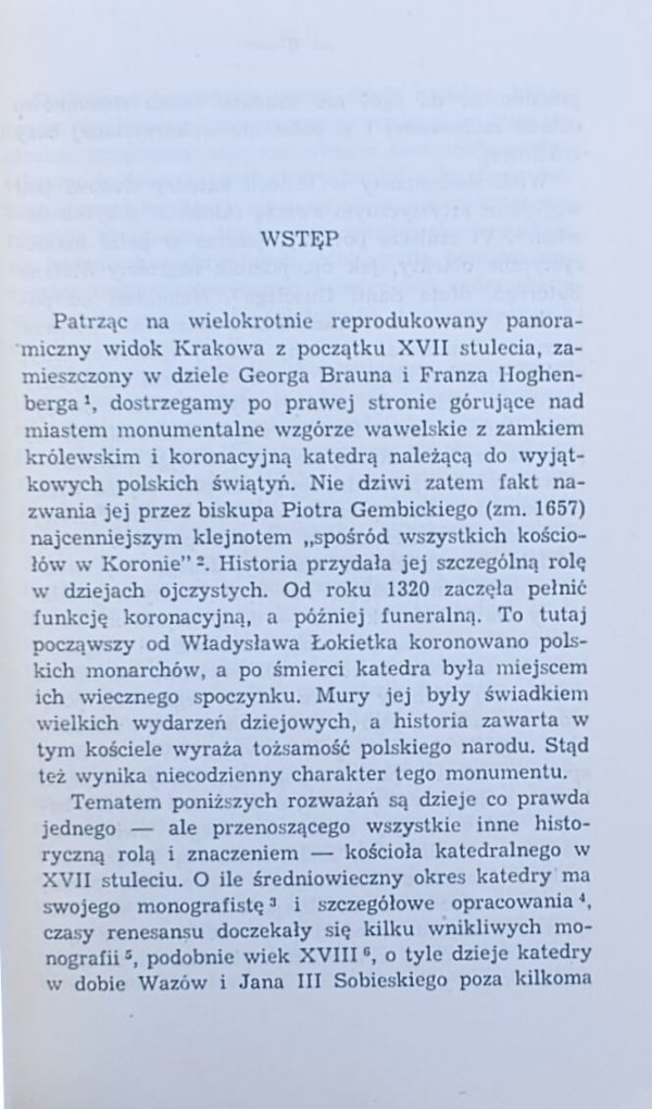 Michał Rożek  Katedra Wawelska w XVII wieku - wstęp