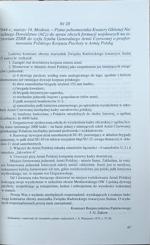 Wojsko Polskie na Froncie Wschodnim 1943-1945 | Wybór materiałów źródłowych