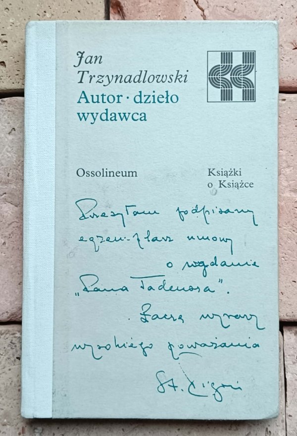 Jan Trzynadlowski - Autor, dzieło, wydawca | Książki o Książce