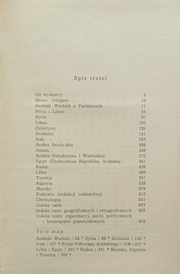 D.R. Woblikow  • Historia krajów arabskich 1917-1966 - spis treści