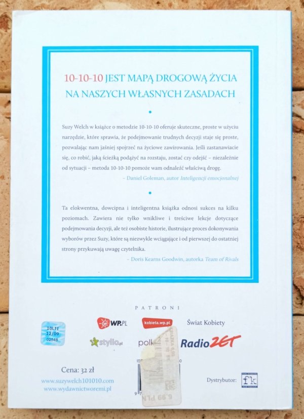 Suzy Welch 10-10-10 - okładka