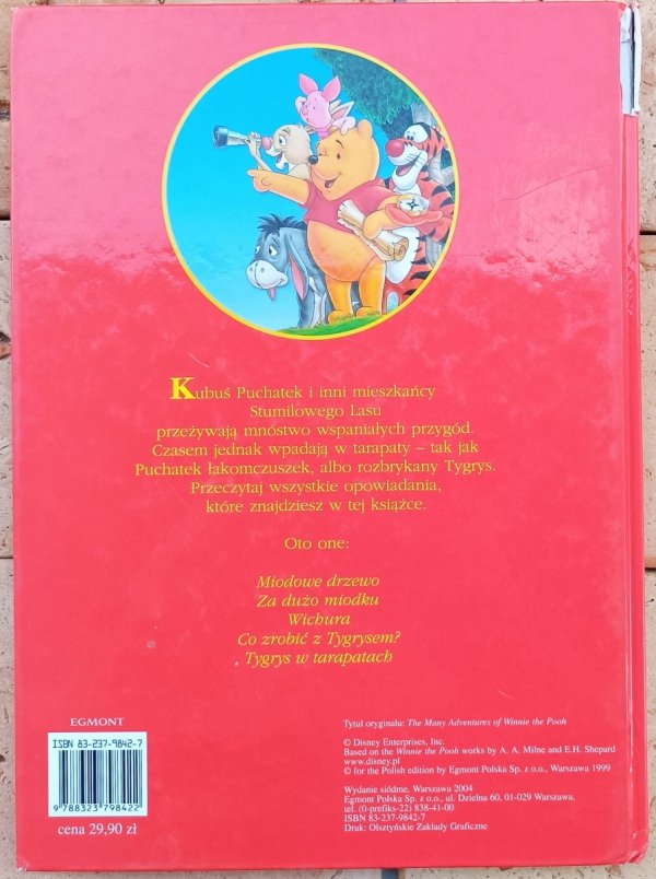 Kubuś Puchatek Disney - okladka