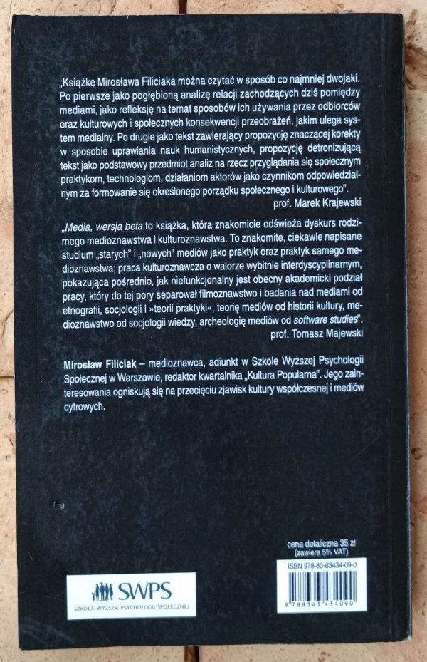 Mirosław Filiciak • Media, wersja beta. Film i telewizja w czasach gier komputerowych i internetu
