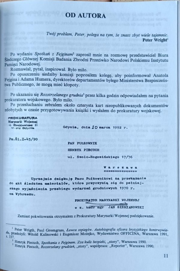 Henryk Piecuch Akcje specjalne. Od Bieruta do Ochaba - fragment