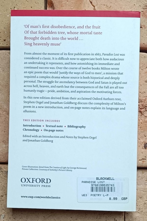 John Milton - Paradise Lost - okładka