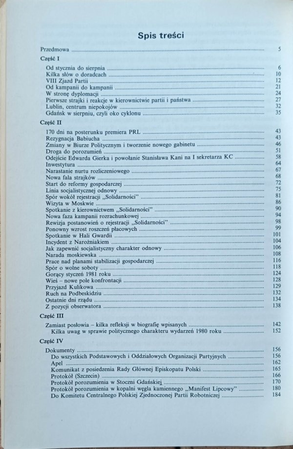Józef Pińkowski - 1980. Horyzont przed burzą