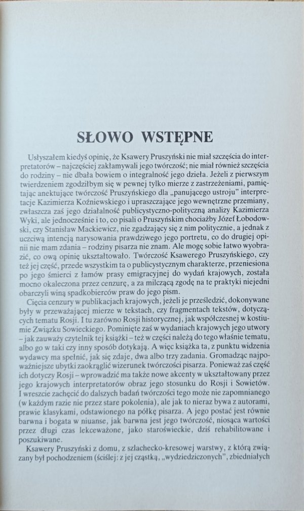 Pruszyński Ksawery  Wybór pism 1940 1945