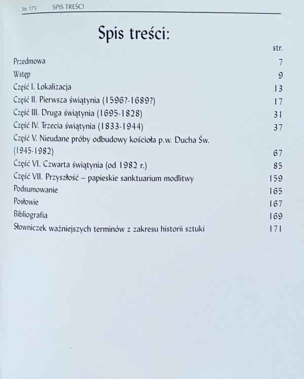 Tomasz Bielecki - Dzieje kościoła p.w. Ducha Świętego w Staszowie
