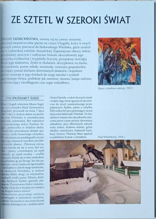 Marc Chagall Wielka kolekcja sławnych malarzy Tom 27 -  fragment