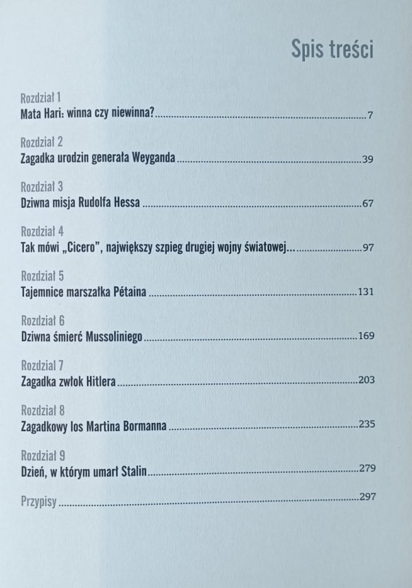 Alain Decaux Sekrety archiwów XX wieku - spis tresci