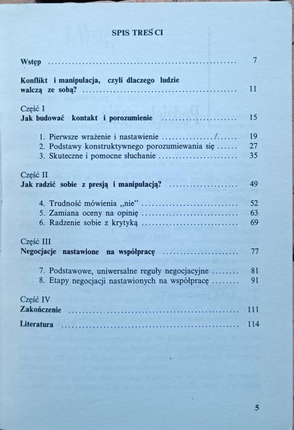 Jerzy Gut, Wojciech Haman  Docenić konflikt. Od walki i manipulacji do współpracy - spis treści