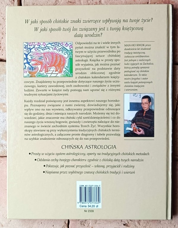 Man Ho Kwok  Astrologia chińska - okładka