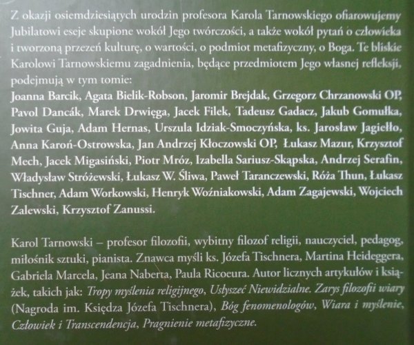 Na ścieżkach pragnienia • Księga Jubileuszowa Profesora Karola Tarnowskiego