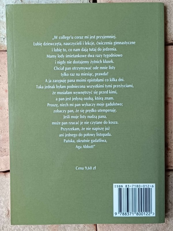 Jean Webster • Tajemniczy opiekun  - okładka