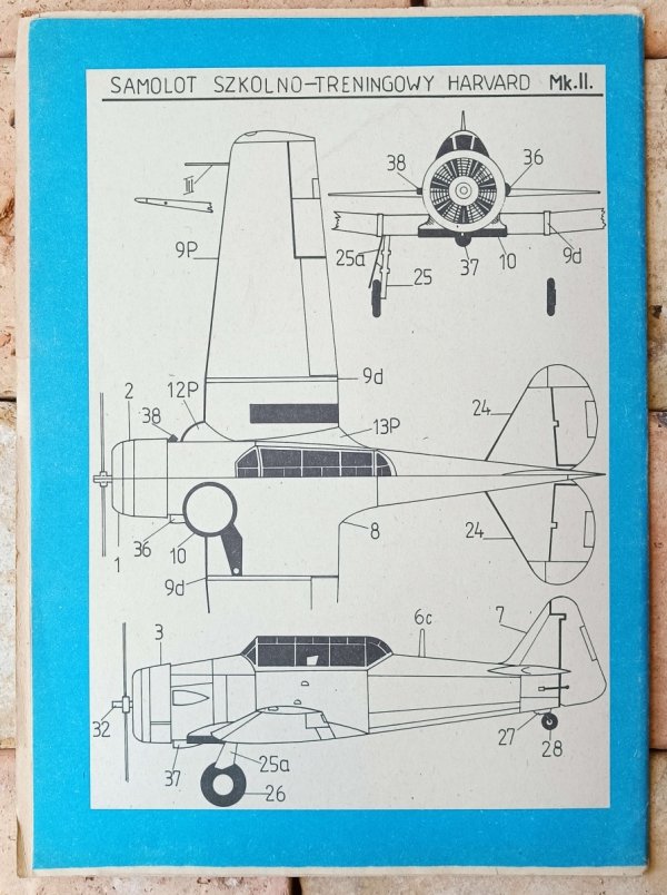 Mały Modelarz 6/1988 Samolot szkolno-treningowy HARVARD MK-IIB - okładka