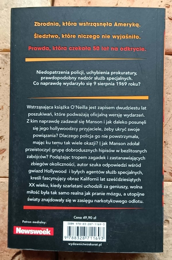 Tom O’Neill - Manson. CIA, narkotyki, mroczne tajemnice Hollywood - okładka