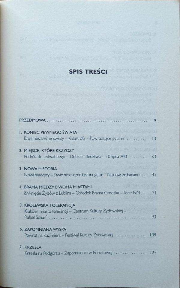 Jean-Yves Potel • Koniec niewinności. Polska wobec swojej żydowskiej przeszłości - spis treści