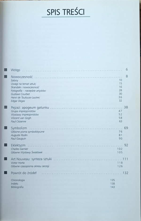 Nicole Tuffelli • Sztuka XIX wieku [Klasycy sztuki] - spis treści