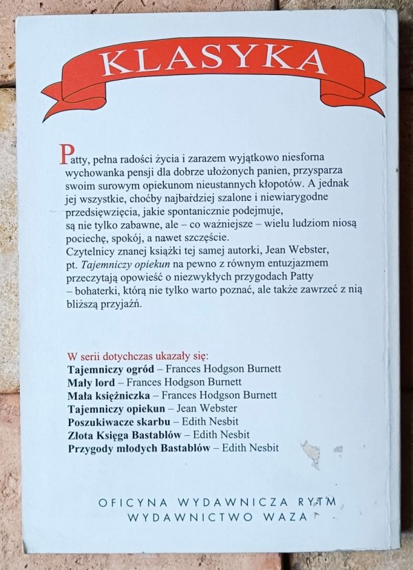 Jean Webster • Patty  - okładka