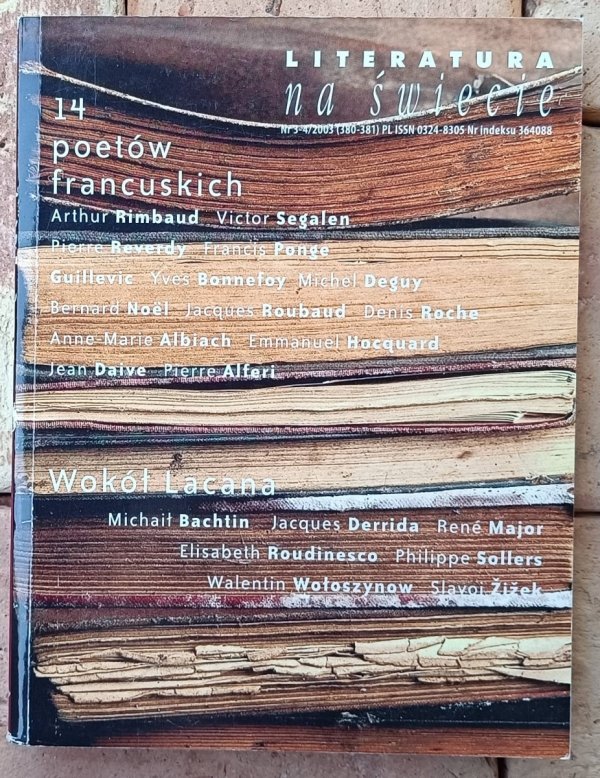 Okładka książki &quot;Literatura na świecie&quot; autorstwa 14 poetów francuskich