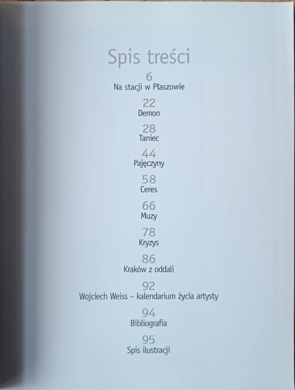 Łukasz Kossowski • Wojciech Weiss [Ludzie, czasy, dzieła] - spis treści