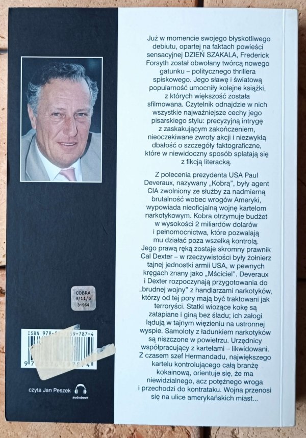 Frederick Forsyth Kobra - okładka