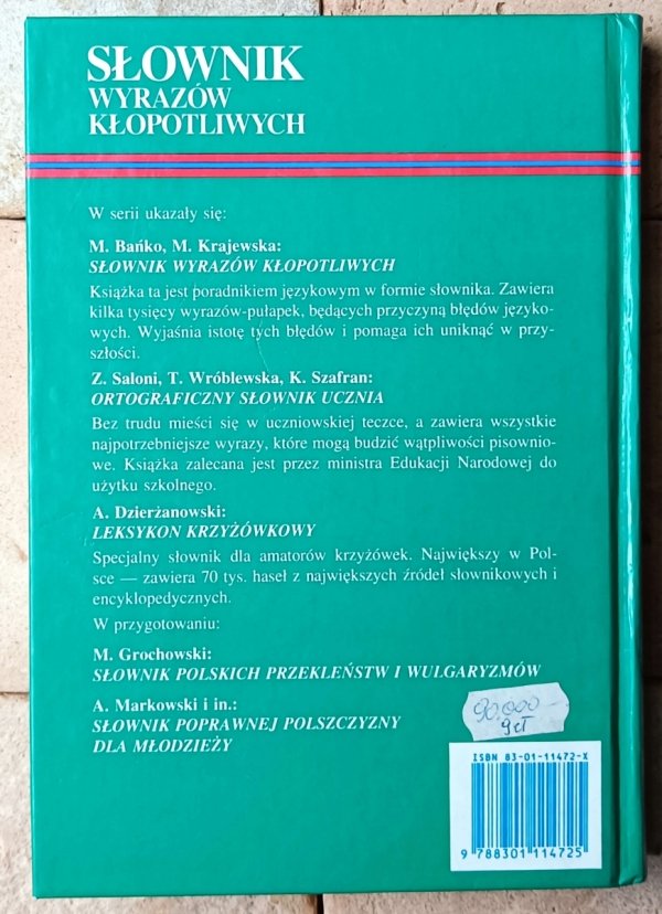 Mirosław Bańko Słownik wyrazów kłopotliwych - okładka