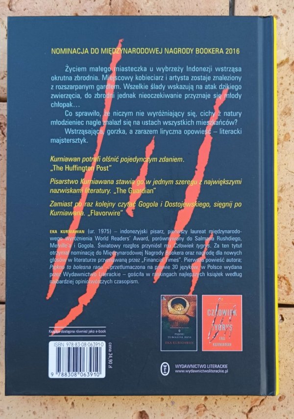  Eka Kurniawan Człowiek tygrys - okładka