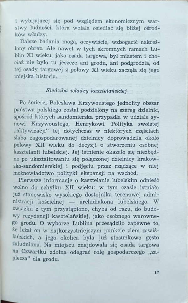 Henryk Zins - Historia Lublina w zarysie 1317-1968 - fragment