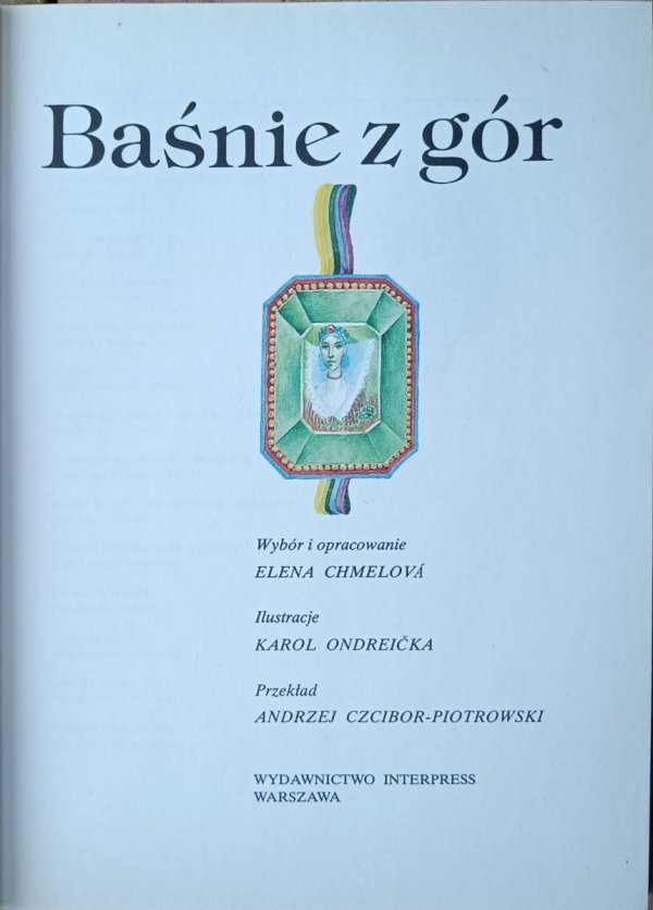 Elena Chmelova • Baśnie z gór - strona tytułowa