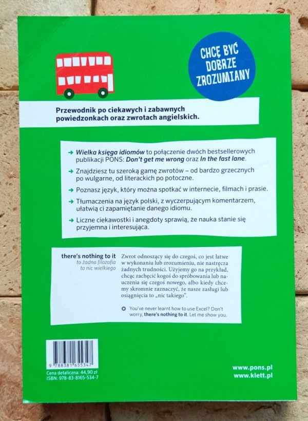 Wielka księga idiomów - Angielski PONS - okładka