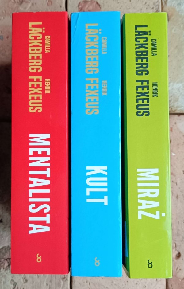 Camilla Läckberg - Cykl Mentalista - Mentalista - Kult - Miraż | komplet - okładka